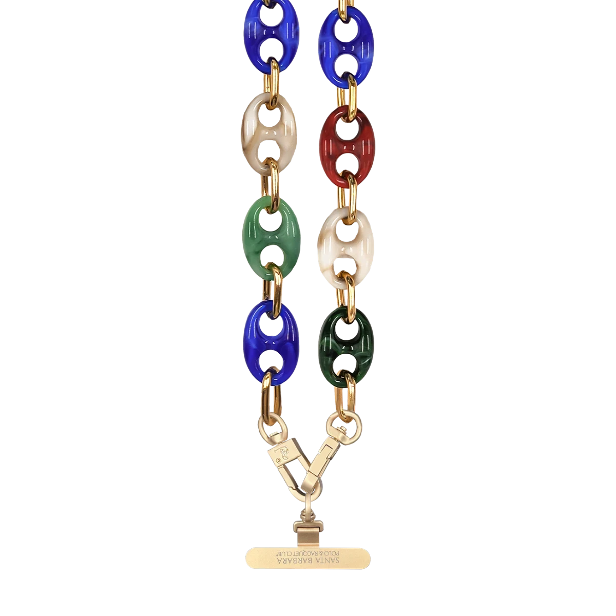 Santa Barbara Polo Racquet Club Hilary Acrylic Chain Universal Bileklik - Rainbow